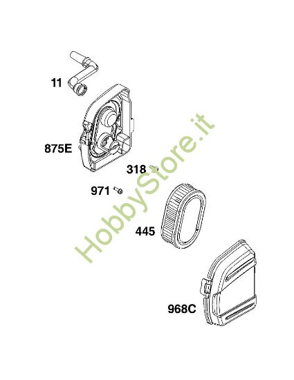 A - GRUPPO FILTRO ARIA B&S - 10 €¦ 104M0B-0123-H5 brand Stihl